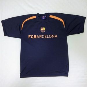 FCB Barcelona Soccer Jersey Dark Blue